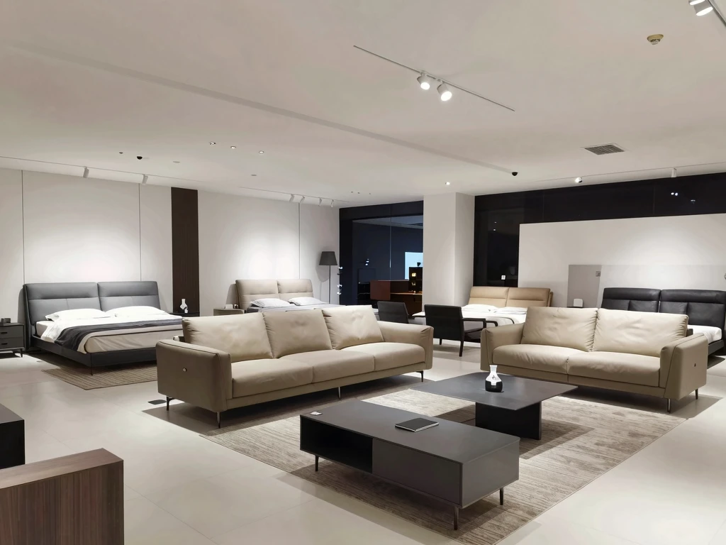 Xephylaroayph showroom interior with furniture displays