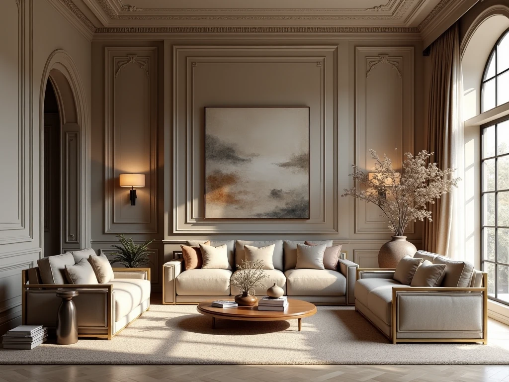 Elegant room styling with carefully curated decor elements and accessories